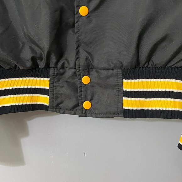 Vintage 1980s University of Iowa Hawkeyes Nylon Bomber Jacket Small - Picture 6 of 11